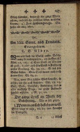 DC. Am XXII. Sonnt. nach Trinitatis. Evangelium.