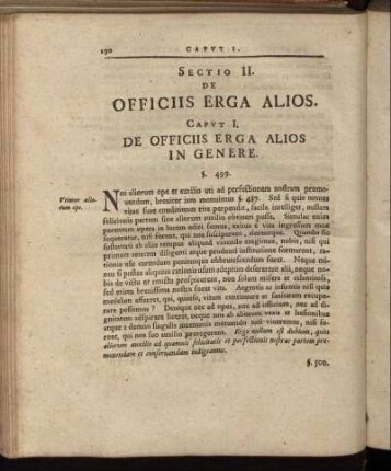 Caput I. De Officiis Erga Alios In Genere