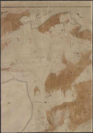 II. Rein-Karte von der Feldmark Hennickendorf (Fragment, 6 Teile)