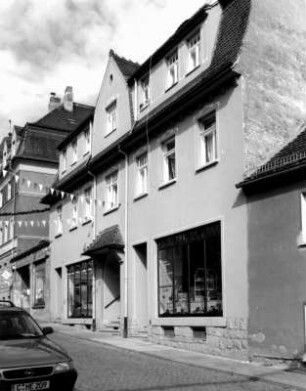 Kamenz, Bautzner Straße 51. Wohnhaus mit Laden (um 1905, 1920). Straßenansicht