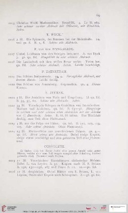 Convolute (Nr. 1025 - 1048)
