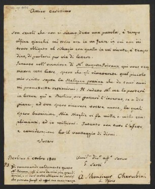 Brief an Luigi Cherubini, 06.10.1801