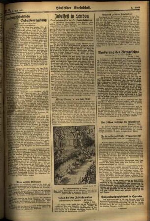 Zweite Ausgabe vom Mittwoch, den 08. Mai 1935.