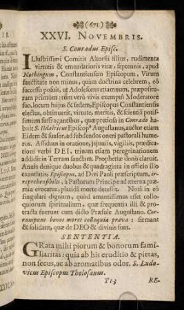 671-680, XXVI. - XXX. Novembris