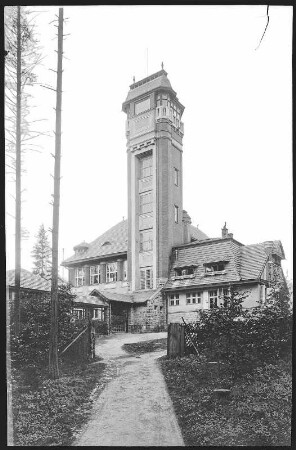 Karlsbad. Café und Restaurant Aberg (1905) : Karlsbad. Café und Restaurant Aberg mit Aussichtsturm (1904-1905; Josef Waldert nach Entwurf von Rudolf Melichar)