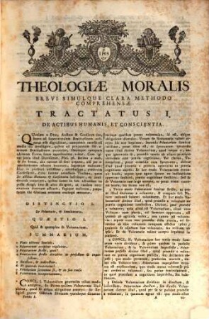 R. P. F. Anacleti Reiffenstuel, Ord. Min. S. Francisci Strict. Obser. Provinciae Bavariae Theologia Moralis : Brevi Simulque Clara Methodo Comprehensa, Atque Juxta Sacros Canones, Et Novissima Decreta Summorum Pontificum Diversas Propositiones Damnantium ... ; cum Appendice, continente modum legendi & Scribendi citationes utriusque juris, 1