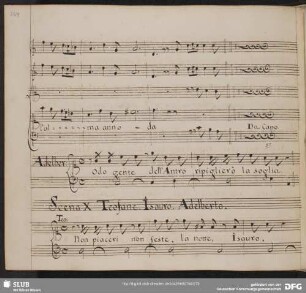 Recitativo: Non piaceri non feste la notte