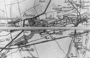 Liebschützberg-Borna und Wadewitz (Ortsteile). Oberreit, Sect. Oschatz, 1839/40