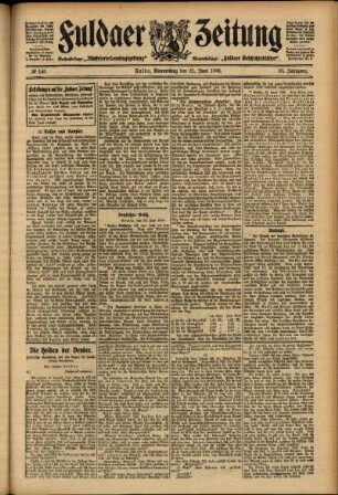 Ausgabe vom Donnerstag, den 21. Juni 1906.