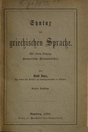 Grammatik der griechischen Sprache für Schulen. 2