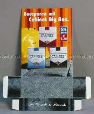 Verkaufshilfe für "Cabinet mild Big Box, Cabinet lights Big Box und Cabinet Big Box"-Zigaretten