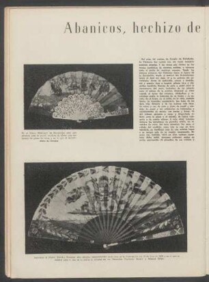Abanicos, hechizo de mujer, gracia de España