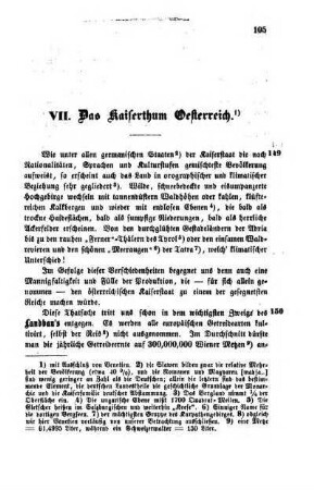 VII. Das Kaiserthum Oesterreich