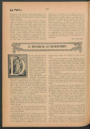 El misterio de las muchedumbres