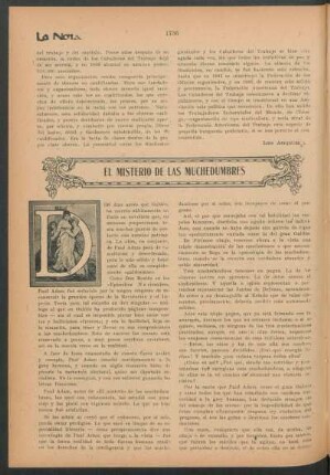 El misterio de las muchedumbres
