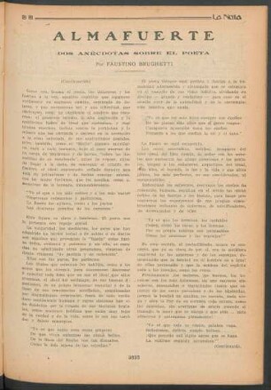 Almafuerte : Dos anécdotas sobre el poeta