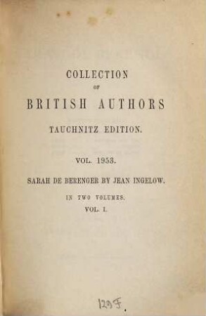 Sarah de Berenger, 1