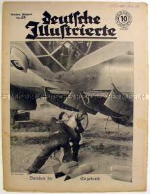 Wochenzeitschrift "Deutsche Illustrierte" u.a. zum Krieg gegen Großbritannien