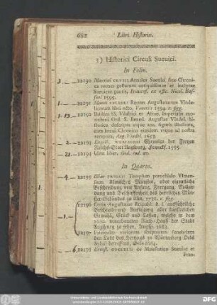 3) Historici Circuli Svevici.