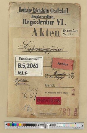 Beförderungssteuer.- Aufkommen und Abführung an den Generalagenten für Reparationszahlungen: Bd. 1