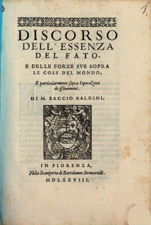 Discorso dell'essenza del fato
