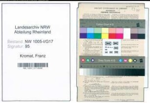 Entnazifizierung Franz Kromat , geb. 01.06.1895 (Polizeiobersekretaer)
