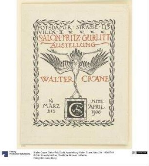 Salon Fritz Gurlitt. Ausstellung Walter Crane