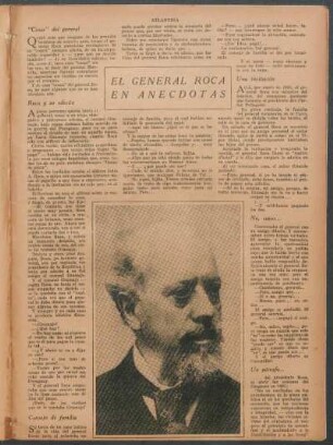 El General Roca en anécdotas
