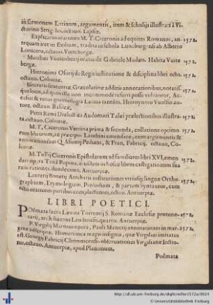 Libri Poetici.