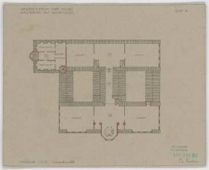 Fischer, Theodor; Kassel; Museum (jetzt: Hessisches Landesmuseum) - Grundriss DG