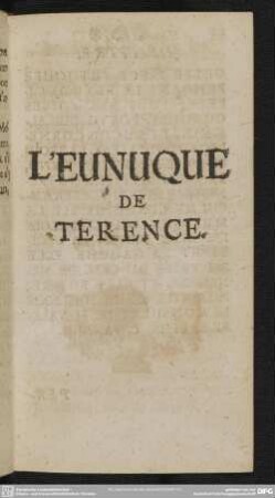L'Eunuque De Terence