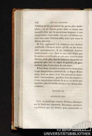 SECTION III. Action de l'air.