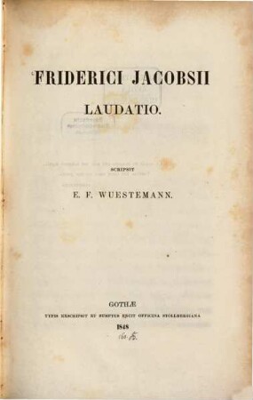 Friderici Jacobsii laudatio