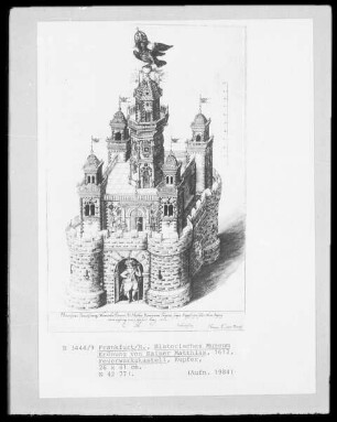 Krönung von Kaiser Matthias I., Feuerwerkskastell