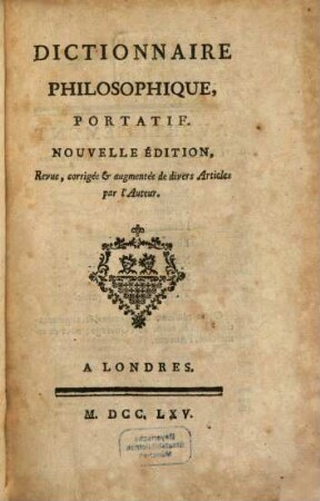 Dictionnaire philosophique