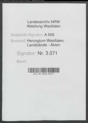 Akten der Landtagsdeputierten betr. den Landtag 1710
