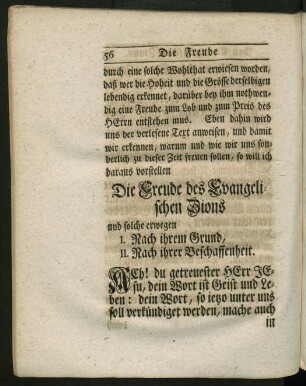 Die Freude des Evangelischen Zions