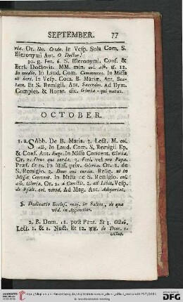 October