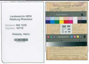 Entnazifizierung Heinz Wessoly , geb. 08.04.1918 (Steiger)