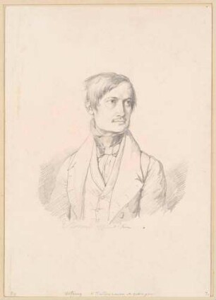 Bildnis Sartorius von Waltershausen, Wolfgang (1809-1876), Freiherr, Geologe, Naturforscher