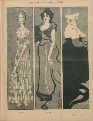 Le décolleté à travers les âges