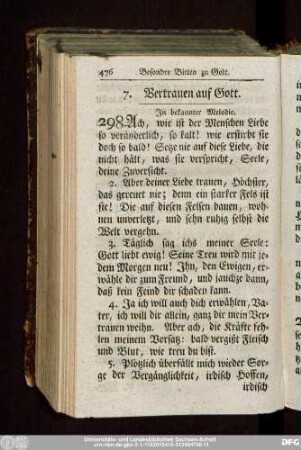 7. Vertrauen auf Gott.