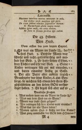 183-192, Die 43. - 44. Historie