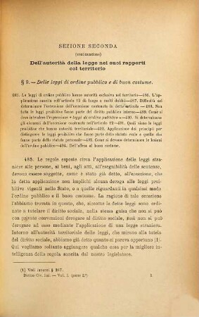 Delle Disposizioni generali sulla Publicazione, Applicazione ed Interpretazione delle Leggi per Pasquale Fiore premessa un'introduzione del Prof. Giovanni Lomonaco, 2