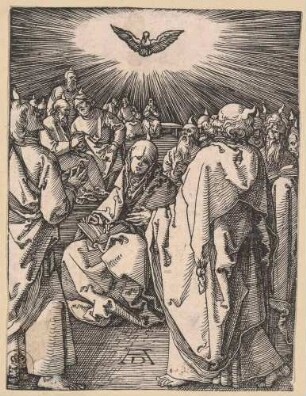 Kleine Passion, Blatt 36: Die Sendung des Heiligen Geistes