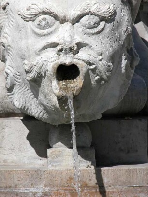 Detail Neptunbrunnen am Untermarkt