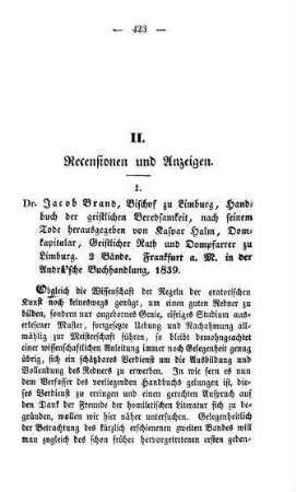 423-442 "Handbuch der geistlichen Beredsamkeit" von Jacob Brand