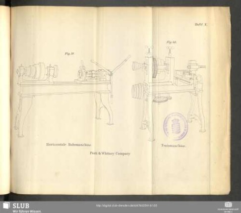 Pratt & Whitney Company. Horizontale Bohrmaschine ; Fraismaschine