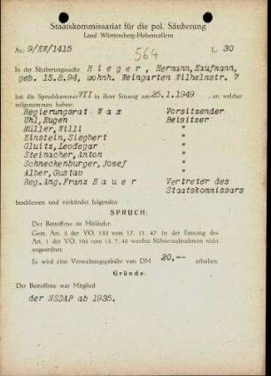 Rieger, Hermann