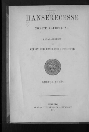 Abth. 2, Bd. 1: Von 1431 - 1476